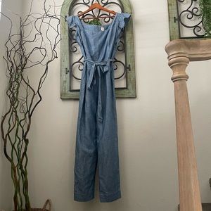 La Vie Rebecca Taylor sleeveless indigo jumpsuit
